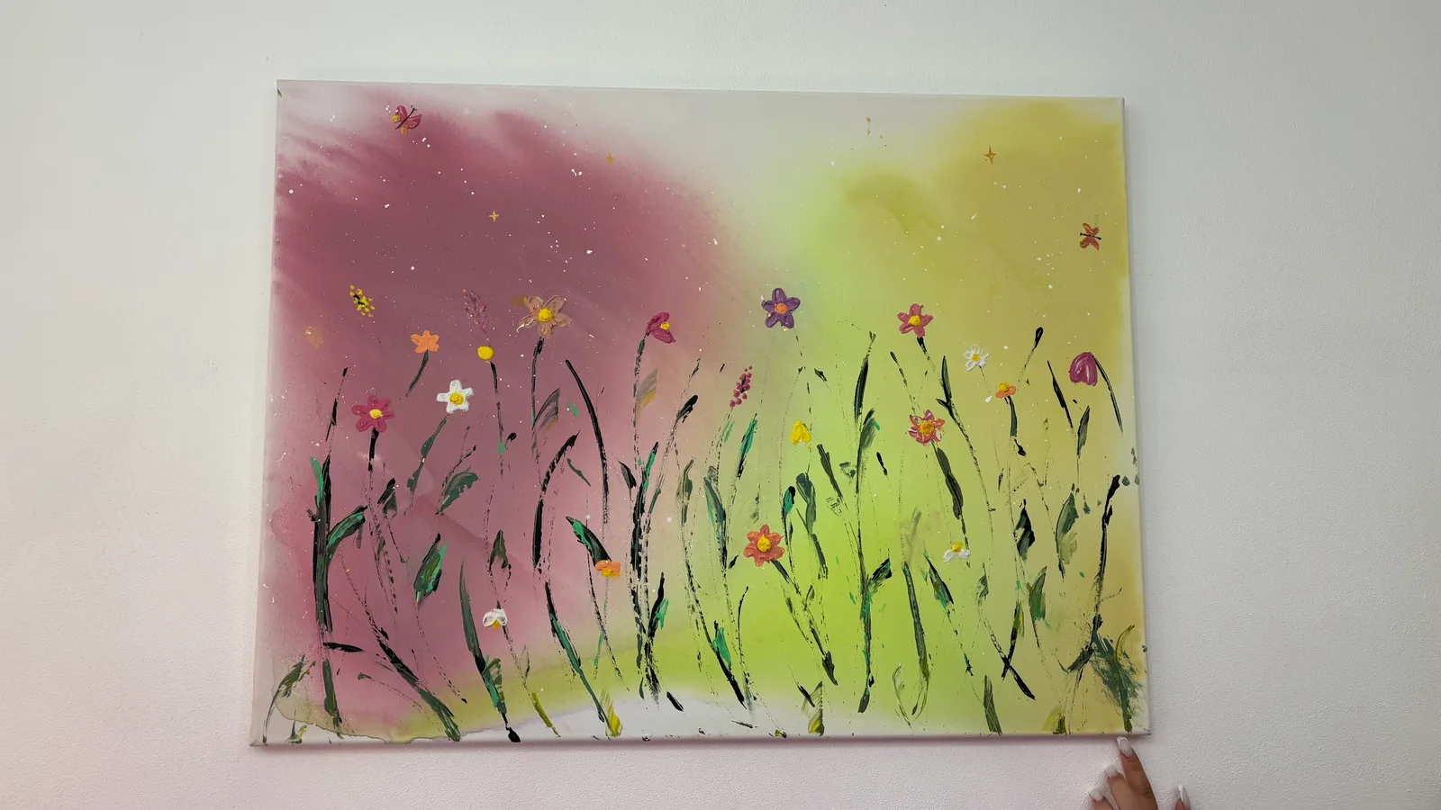 Finished texture art painting – sculptural surface on canvas, No Limit Art Brno