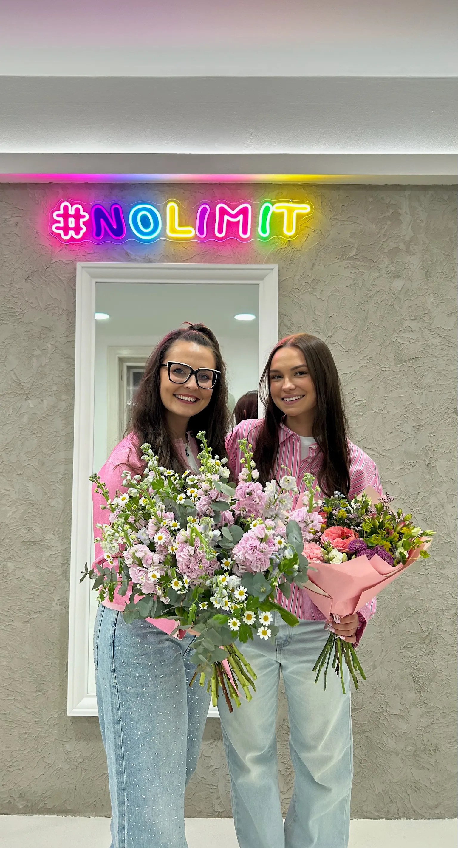 No Limit Art founders Eliška and Dominika in the Brno studio